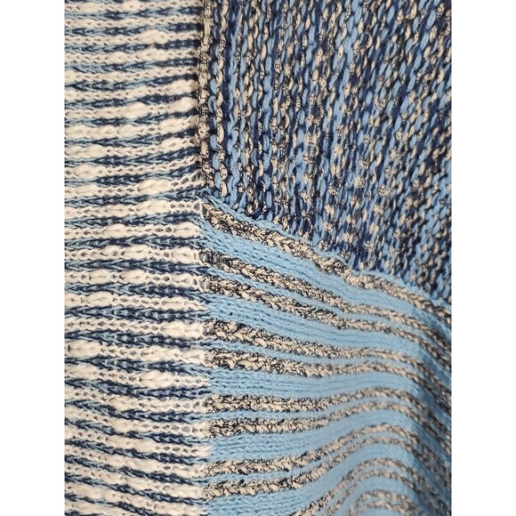 Style & Co XXL Pullover Blue Colorblock Round Neck Tunic Top Sweater Min… - Picture 6 of 10